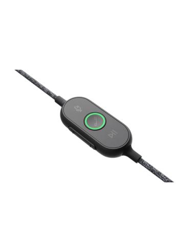 Logitech 981-000875 auricular y casco Auriculares Alámbrico Diadema Llamadas/Música USB Tipo C Grafito