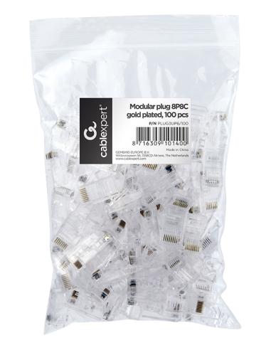 Cablexpert PLUG3UP6/100 conector 1 Transparente