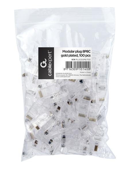 Cablexpert PLUG3UP6/100 conector 1 Transparente