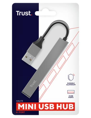 Trust Halyx USB 2.0 480 Mbit/s Aluminio