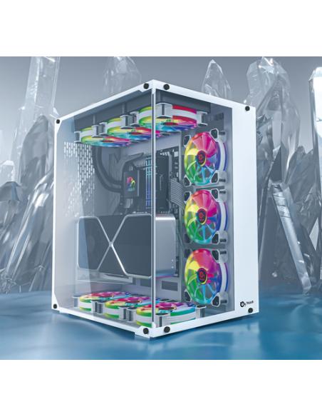 TALIUS CAJA ATX GAMING CRONOS FROST RGB CRISTAL TEMPLADO USB 3.0