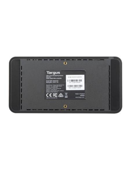 Targus DOCK310EUZ base para portátil y replicador de puertos Alámbrico USB 3.2 Gen 1 (3.1 Gen 1) Type-C Negro