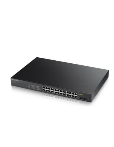 Zyxel GS1900-24HP Gestionado Gigabit Ethernet (10/100/1000) 1U Negro