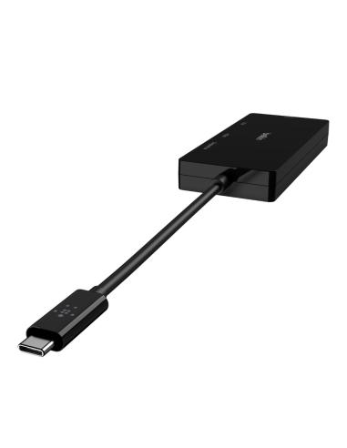 Belkin AVC003BTBK base para portátil y replicador de puertos Alámbrico USB 3.2 Gen 1 (3.1 Gen 1) Type-C Negro