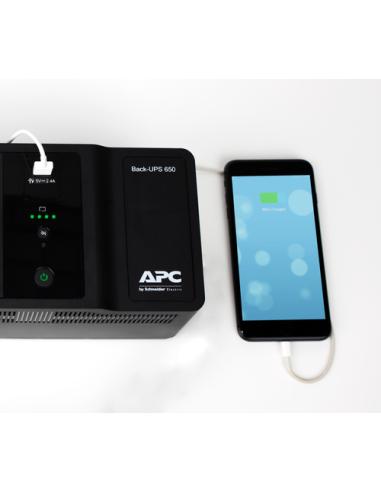 APC Back-UPS 650VA 230V 1 USB charging port - (Offline-) USV sistema de alimentación ininterrumpida (UPS) En espera (Fuera de lí