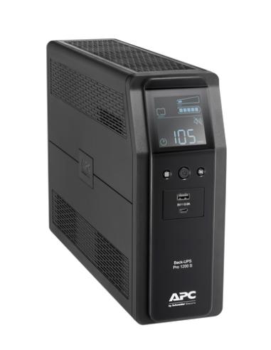 APC BACK UPS PRO BR 1200VA sistema de alimentación ininterrumpida (UPS) Línea interactiva 1,2 kVA 720 W 8 salidas AC
