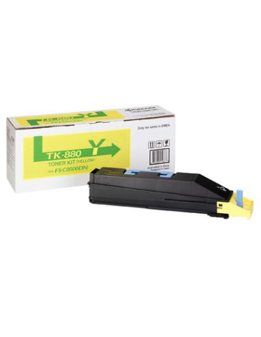 KYOCERA TK-880Y cartucho de tóner 1 pieza(s) Original Amarillo