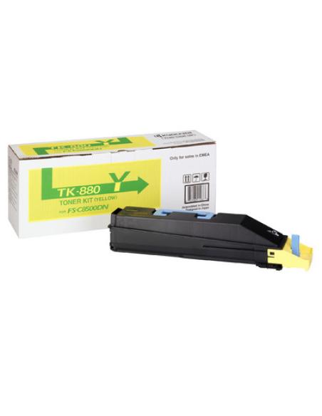 KYOCERA TK-880Y cartucho de tóner 1 pieza(s) Original Amarillo