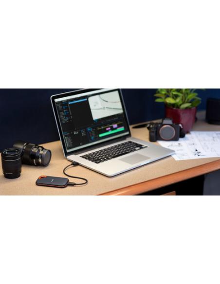 SanDisk Extreme PRO Portable 2 TB USB Tipo C 3.2 Gen 2 (3.1 Gen 2) Negro