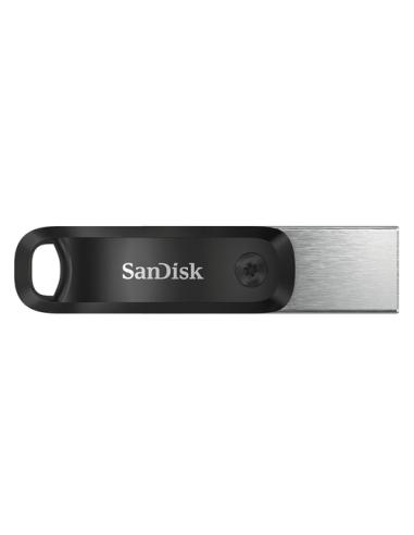 SanDisk iXpand unidad flash USB 64 GB USB Type-A / Lightning 3.2 Gen 2 (3.1 Gen 2) Negro, Plata