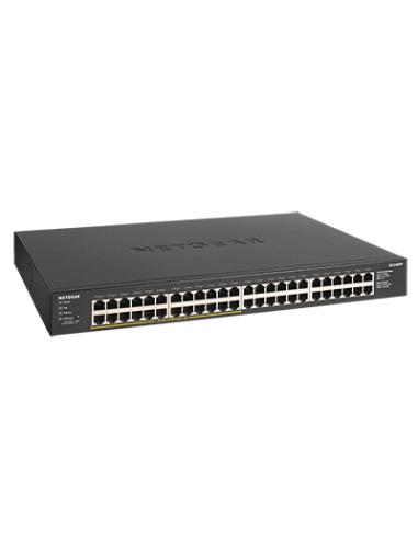 NETGEAR GS348PP No administrado Gigabit Ethernet (10/100/1000) Energía sobre Ethernet (PoE) Negro