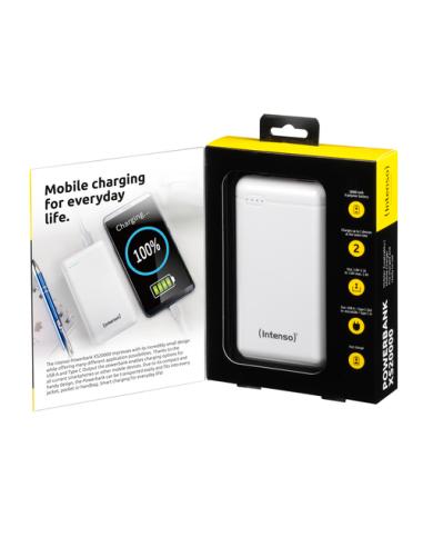Intenso XS20000 Powerbank Zusatzakku LiPo 20000 mAh 7313552 Polímero de litio Blanco