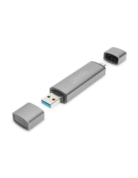 Digitus Dual Card Reader Hub USB-C™ / USB 3.0, OTG
