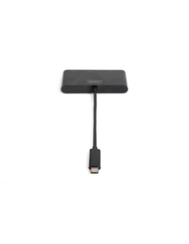 Digitus Adaptador de monitor triple USB-C™ 3 en 1 (HDMI, DP, VGA)