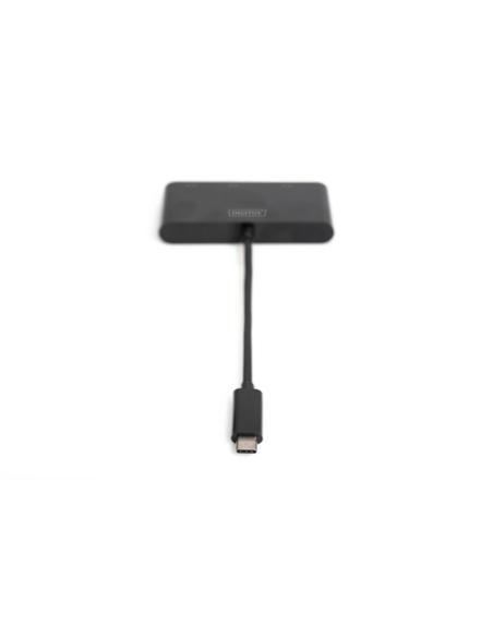 Digitus Adaptador de monitor triple USB-C™ 3 en 1 (HDMI, DP, VGA)