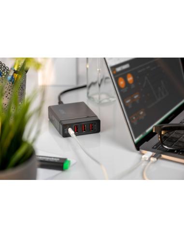 Digitus Adaptador USB universal de 4 puertos, USB Type-C™