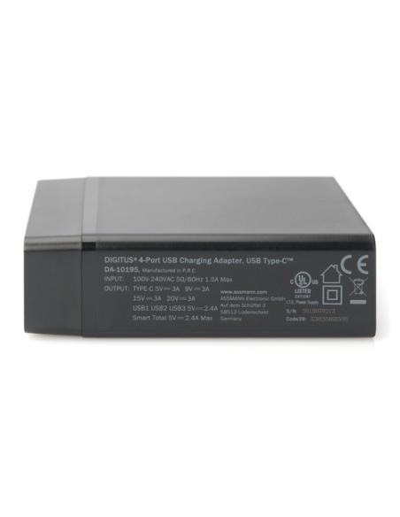 Digitus Adaptador USB universal de 4 puertos, USB Type-C™