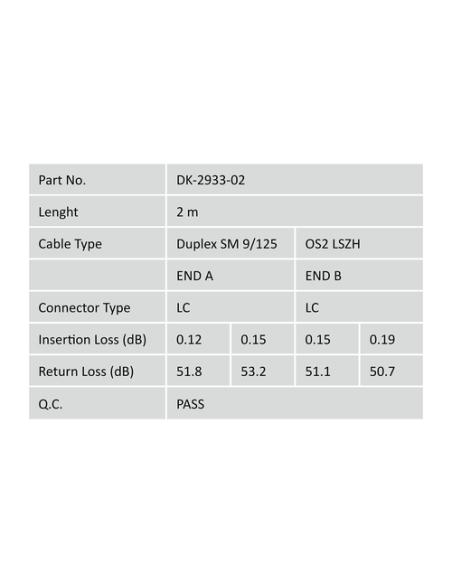 Digitus Cable de conexión modo único de fibra óptica, LC/LC