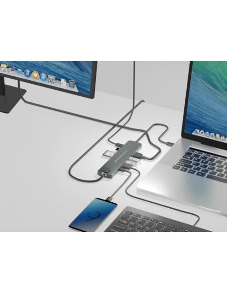 Conceptronic DONN06G USB 3.2 Gen 1 (3.1 Gen 1) Type-C Negro, Plata