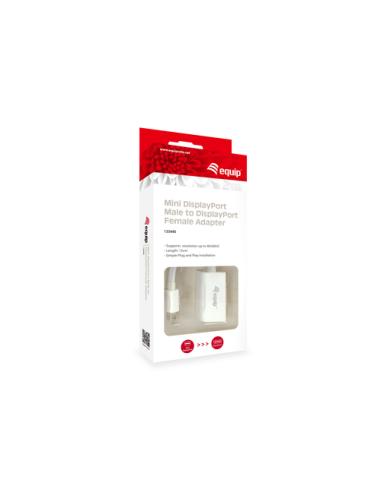 Equip Adaptador de Mini DisplayPort a DisplayPort, color blanco