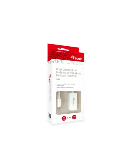 Equip Adaptador de Mini DisplayPort a DisplayPort, color blanco