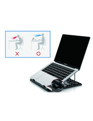 Conceptronic THANA ERGO S, Laptop Cooling Stand Soporte para ordenador portátil Gris 39,6 cm (15.6")