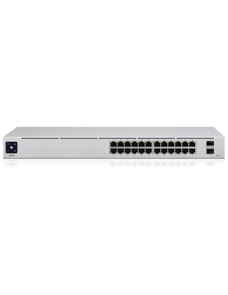 Ubiquiti UniFi 24-Port PoE Gestionado L2/L3 Gigabit Ethernet (10/100/1000) Energía sobre Ethernet (PoE) 1U Plata