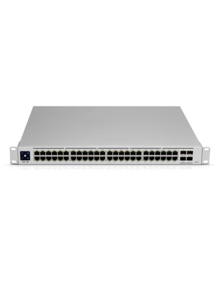 Ubiquiti UniFi Pro 48-Port PoE Gestionado L2/L3 Gigabit Ethernet (10/100/1000) Energía sobre Ethernet (PoE) 1U Plata