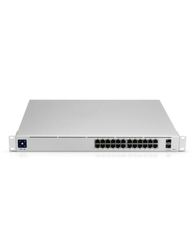 Ubiquiti UniFi Pro 24-Port PoE Gestionado L2/L3 Gigabit Ethernet (10/100/1000) Energía sobre Ethernet (PoE) 1U Plata