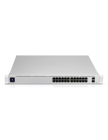 Ubiquiti UniFi Pro 24-Port PoE Gestionado L2/L3 Gigabit Ethernet (10/100/1000) Energía sobre Ethernet (PoE) 1U Plata