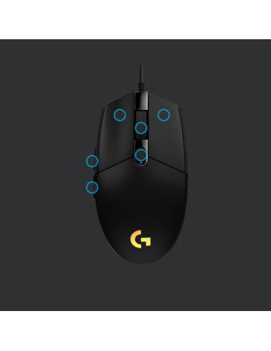 Logitech G 910-005796 ratón Juego USB tipo A 8000 DPI