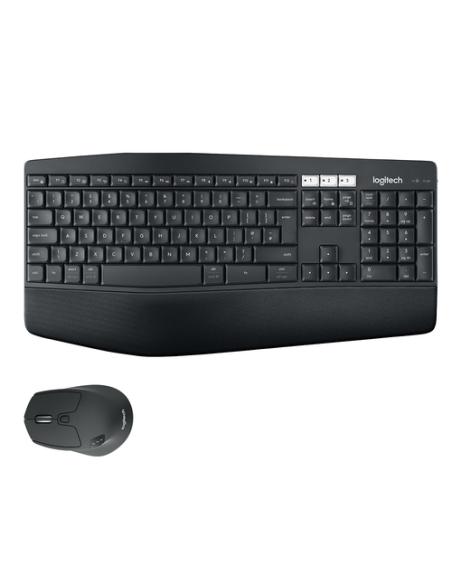 Logitech 920-008221 teclado Ratón incluido Universal RF Wireless + Bluetooth QWERTZ Alemán Negro