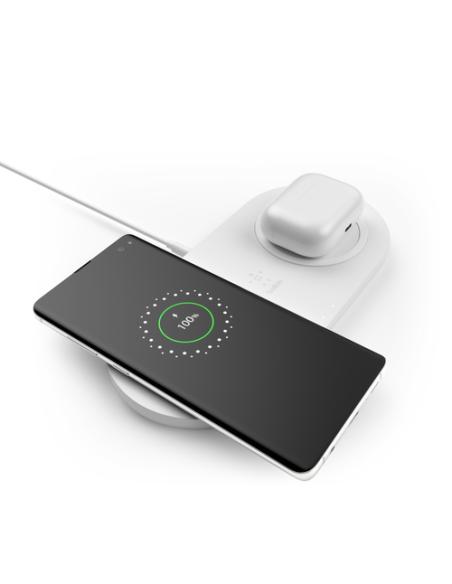 Belkin WIZ002VFWH cargador de dispositivo móvil Universal Blanco USB Cargador inalámbrico Carga rápida Interior