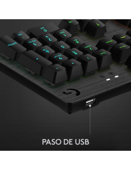 Logitech G 920-009344 teclado Juego USB QWERTY Español Carbono