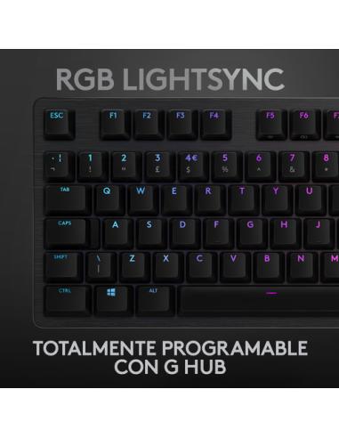 Logitech G 920-009344 teclado Juego USB QWERTY Español Carbono