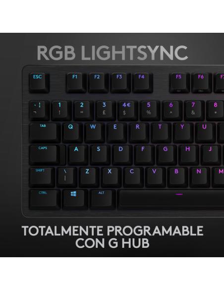 Logitech G 920-009344 teclado Juego USB QWERTY Español Carbono