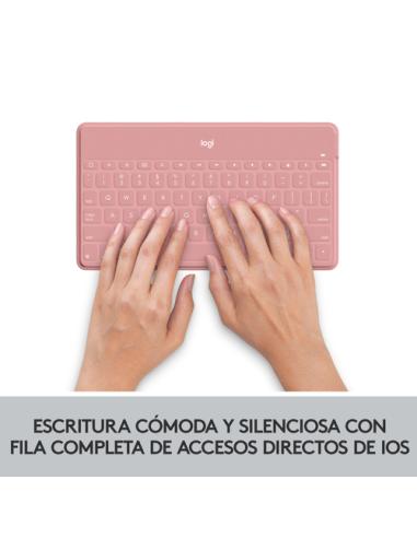 Logitech 920-010043 teclado para móvil QWERTY Español Bluetooth Blanco