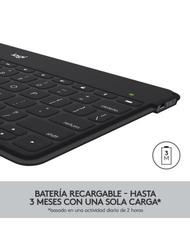 Logitech 920-010043 teclado para móvil QWERTY Español Bluetooth Blanco