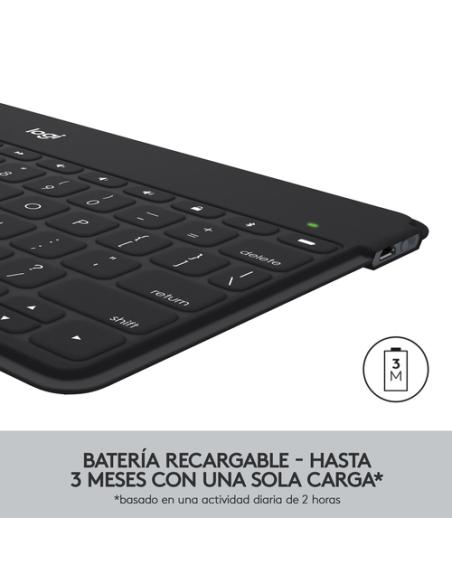 Logitech 920-010043 teclado para móvil QWERTY Español Bluetooth Blanco