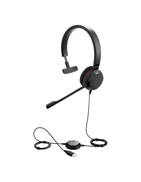 Jabra Evolve 20 Auriculares Alámbrico Diadema Oficina/Centro de llamadas USB tipo A Negro