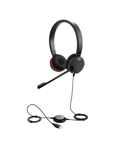 Jabra Evolve 20 Auriculares Alámbrico Diadema Oficina/Centro de llamadas USB tipo A Negro