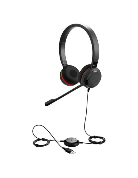 Jabra Evolve 20 Auriculares Alámbrico Diadema Oficina/Centro de llamadas USB tipo A Negro