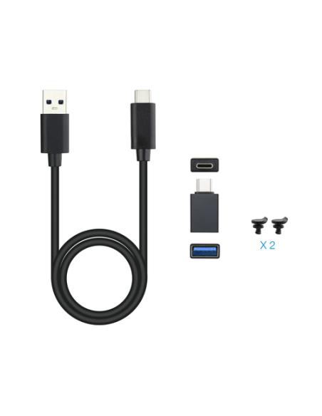 TooQ TQE-2280B caja para disco duro externo Caja externa para unidad de estado sólido (SSD) Negro M.2