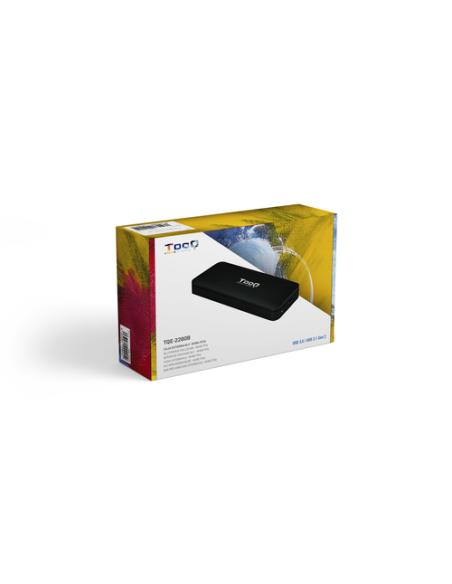 TooQ TQE-2280B caja para disco duro externo Caja externa para unidad de estado sólido (SSD) Negro M.2