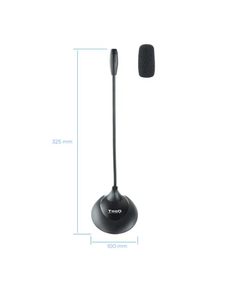 TooQ TQMM-213 micrófono Negro Micrófono para ordenador portátil
