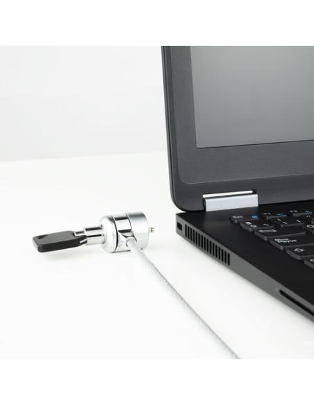 TooQ TQCLKC0025 cable antirrobo Plata 1,5 m