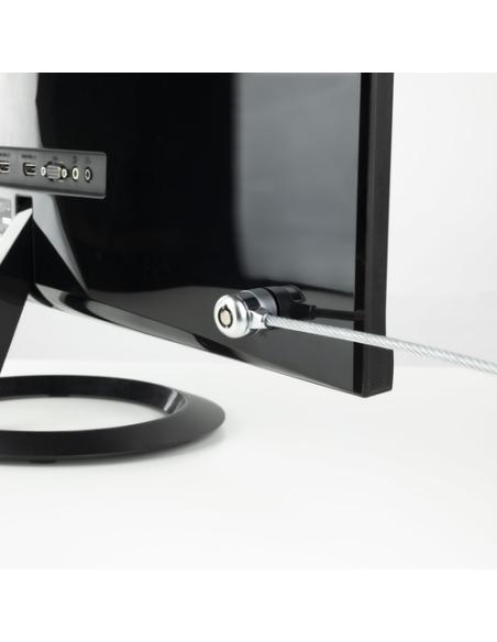 TooQ TQCLKC0025 cable antirrobo Plata 1,5 m