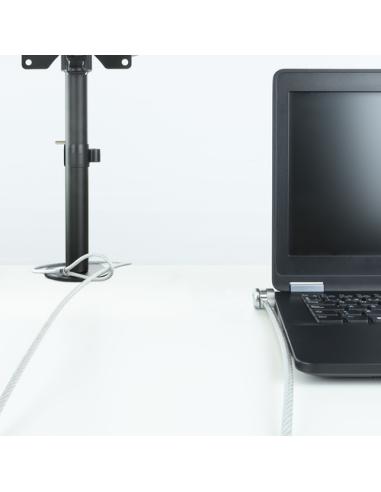 TooQ TQCLKC0025 cable antirrobo Plata 1,5 m