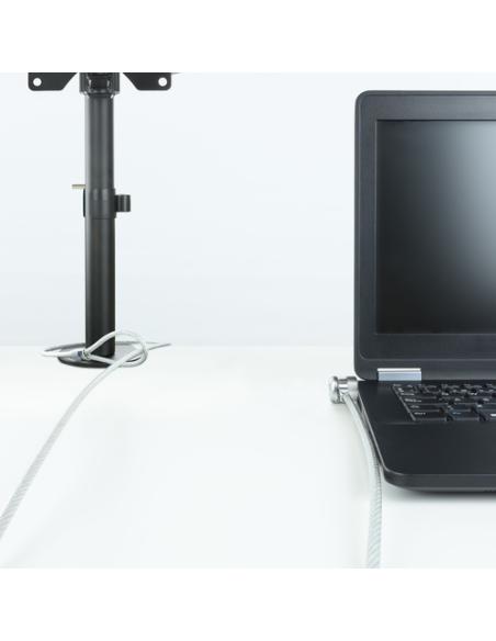 TooQ TQCLKC0025 cable antirrobo Plata 1,5 m