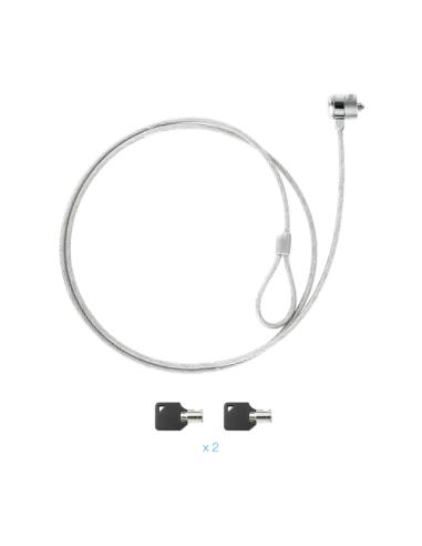 TooQ TQCLKC0025 cable antirrobo Plata 1,5 m